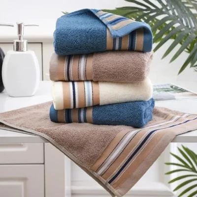 Coordinated coloured towel collection
