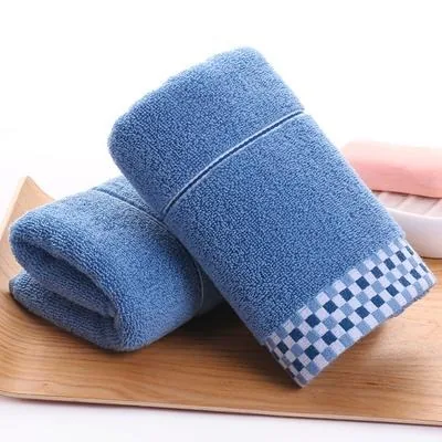 Blue hand and face towel set